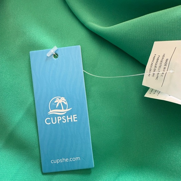 Cupshe Green Wrap Dress L - Picture 7 of 10